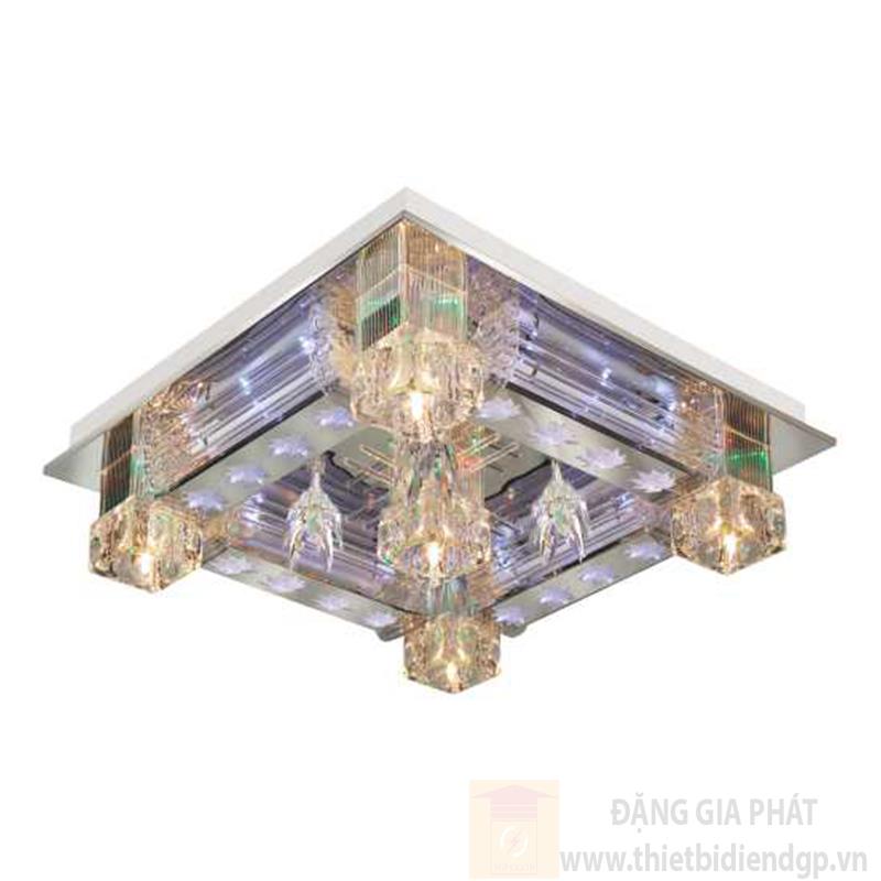 Đèn ốp trần Led vuông 600 LED color changer, remote